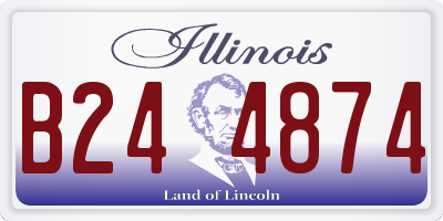 IL license plate B244874