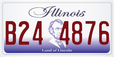 IL license plate B244876
