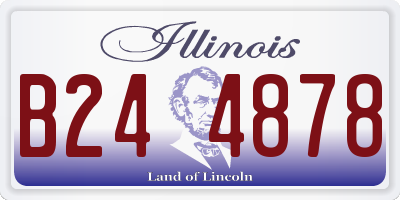 IL license plate B244878