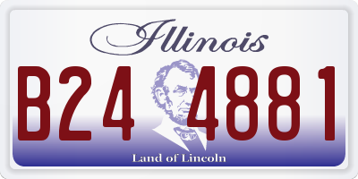 IL license plate B244881