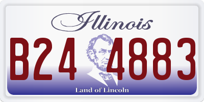 IL license plate B244883