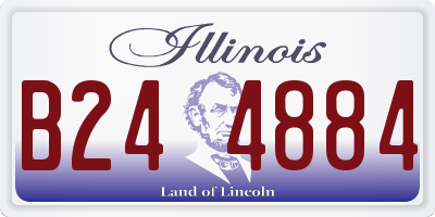 IL license plate B244884