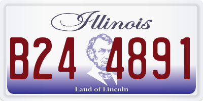 IL license plate B244891
