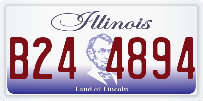 IL license plate B244894