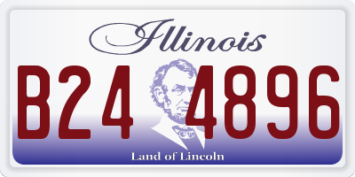 IL license plate B244896