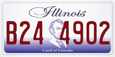 IL license plate B244902