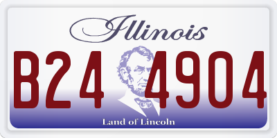 IL license plate B244904