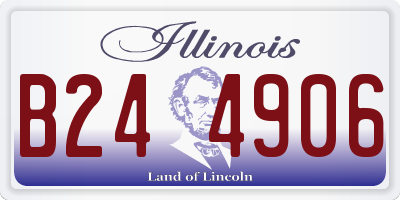 IL license plate B244906