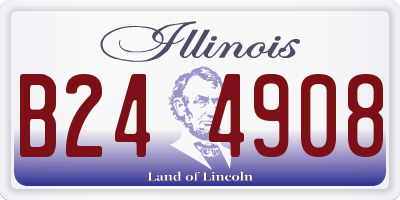 IL license plate B244908