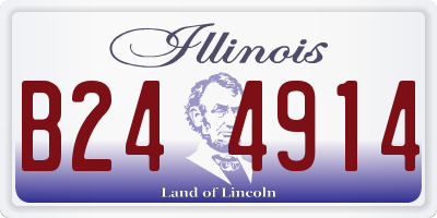IL license plate B244914