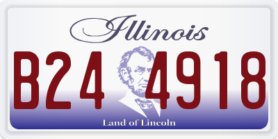 IL license plate B244918