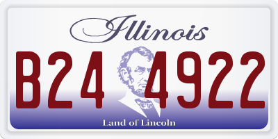 IL license plate B244922