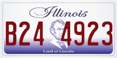 IL license plate B244923