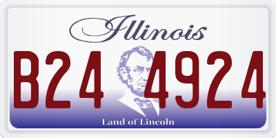 IL license plate B244924
