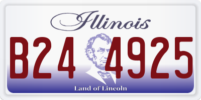 IL license plate B244925