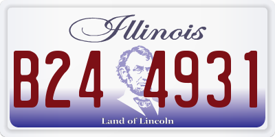 IL license plate B244931