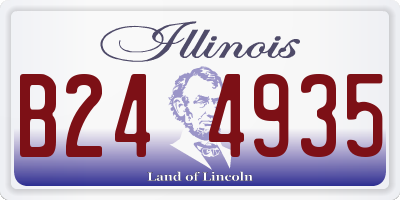 IL license plate B244935