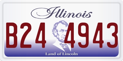 IL license plate B244943