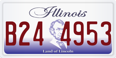 IL license plate B244953