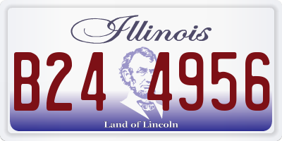 IL license plate B244956
