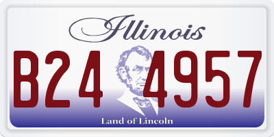 IL license plate B244957