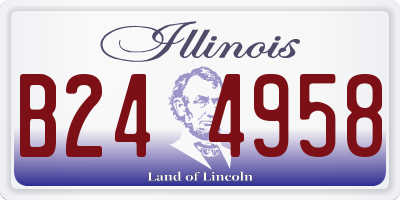 IL license plate B244958
