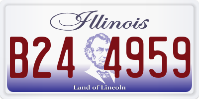 IL license plate B244959