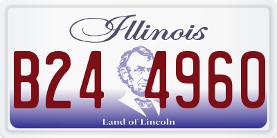 IL license plate B244960