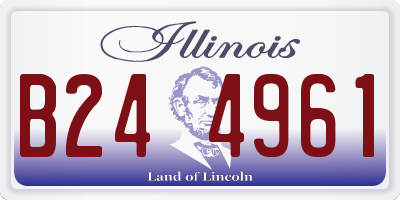 IL license plate B244961