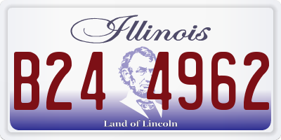 IL license plate B244962