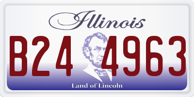 IL license plate B244963