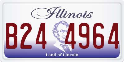 IL license plate B244964