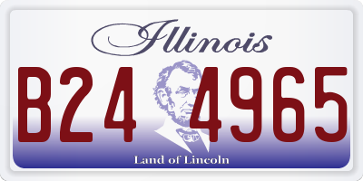 IL license plate B244965