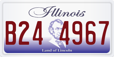 IL license plate B244967