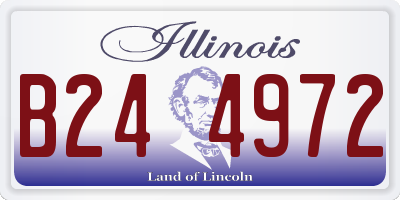 IL license plate B244972