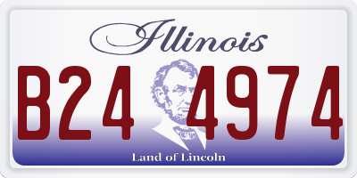 IL license plate B244974