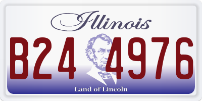 IL license plate B244976