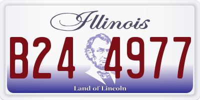 IL license plate B244977