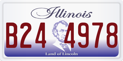IL license plate B244978