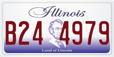 IL license plate B244979