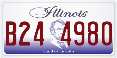 IL license plate B244980