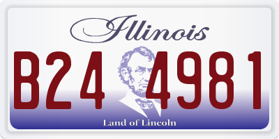 IL license plate B244981