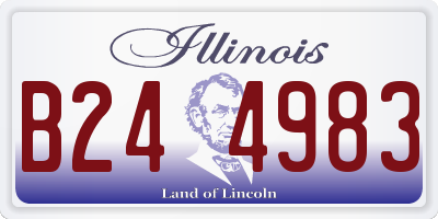 IL license plate B244983