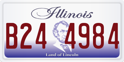 IL license plate B244984