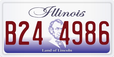 IL license plate B244986