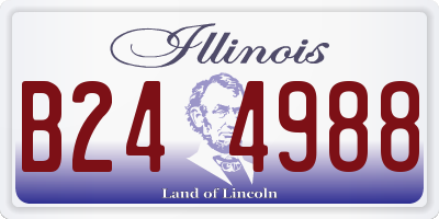 IL license plate B244988