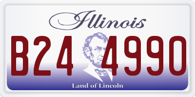 IL license plate B244990
