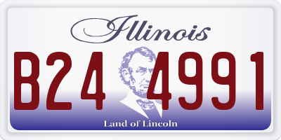 IL license plate B244991