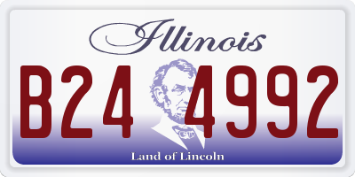 IL license plate B244992