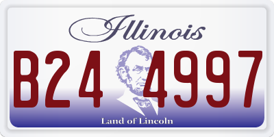 IL license plate B244997